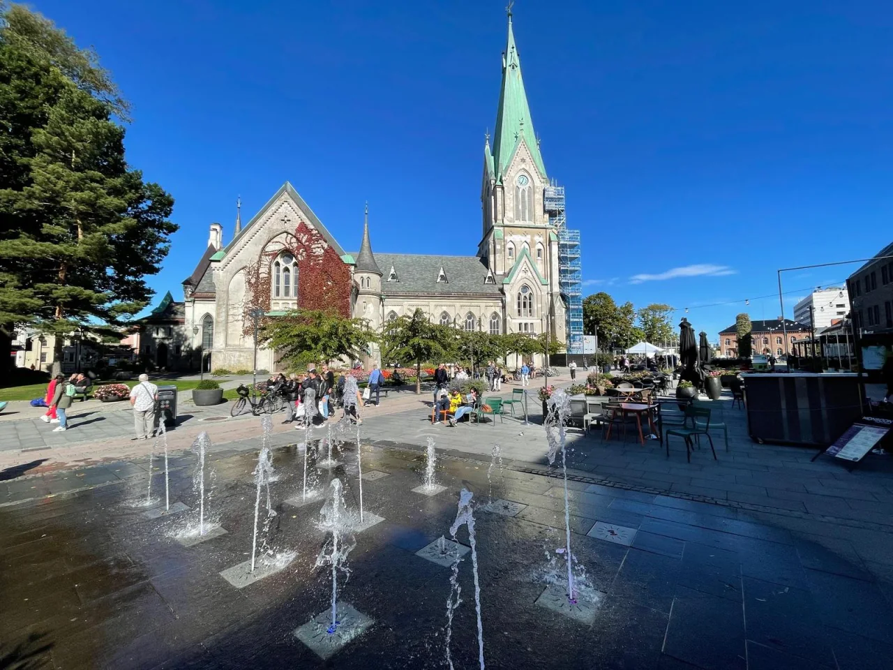Kristiansand waterkant in zuidelijke Noorwegen