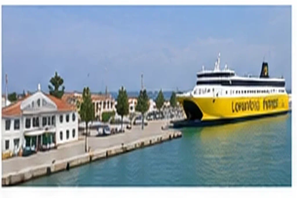 Kyllini veerboothaven met Levante Ferries schip
