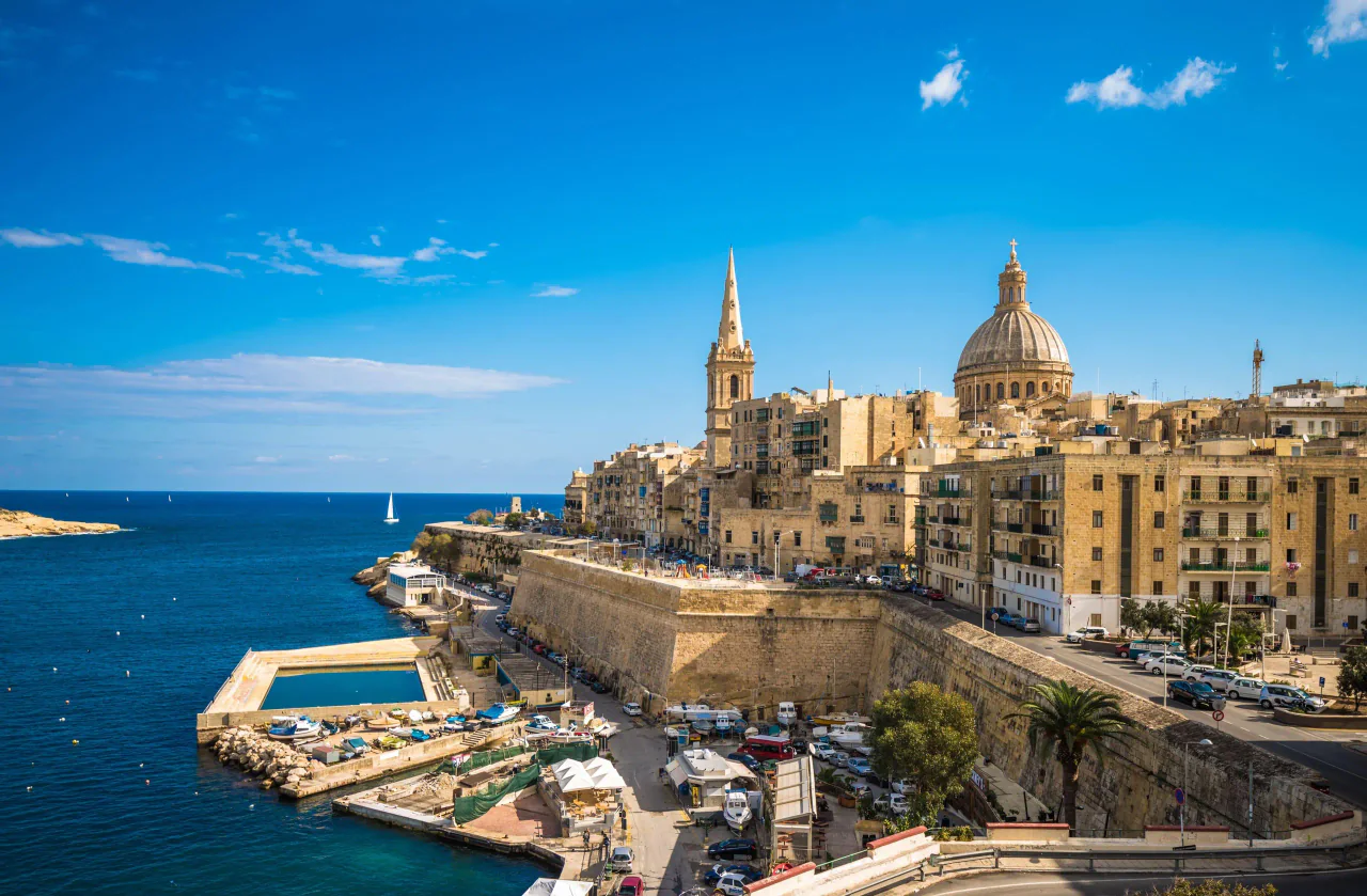 Valletta Grote Haven, historische straten en Malta trekpleisters