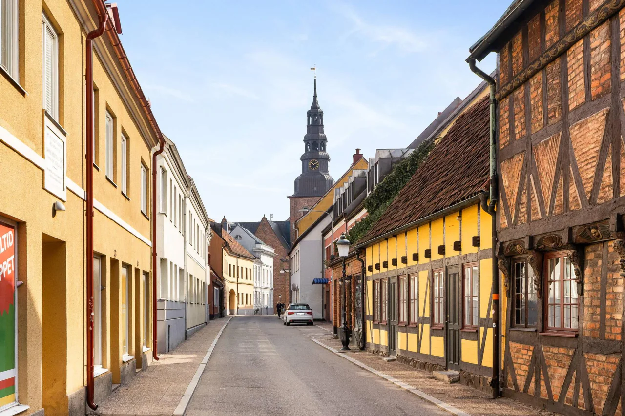 Ystad oude stad, stranden en Zuid-Zweden trekpleisters