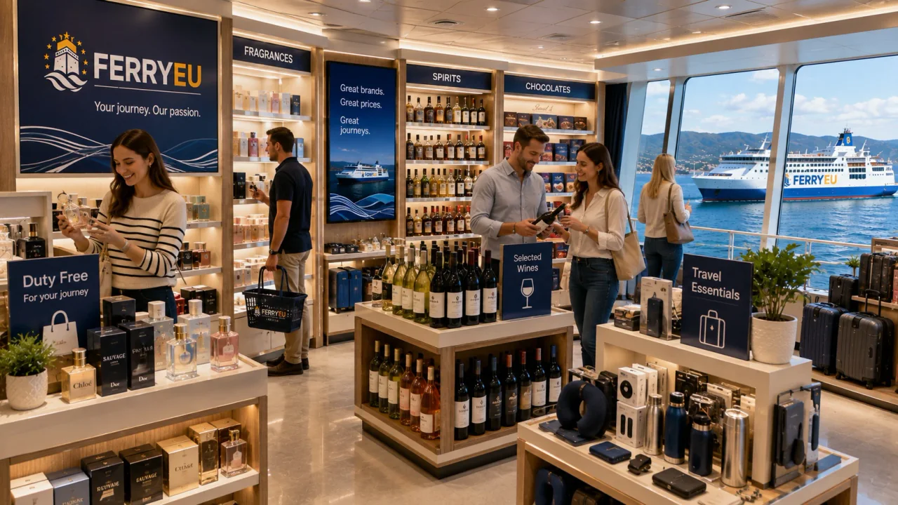 Winkel aan boord van een veerboot