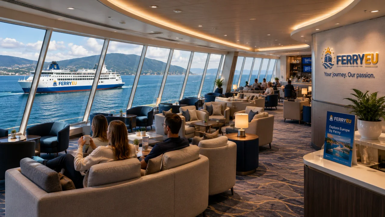 Panoramische veerboot lounge