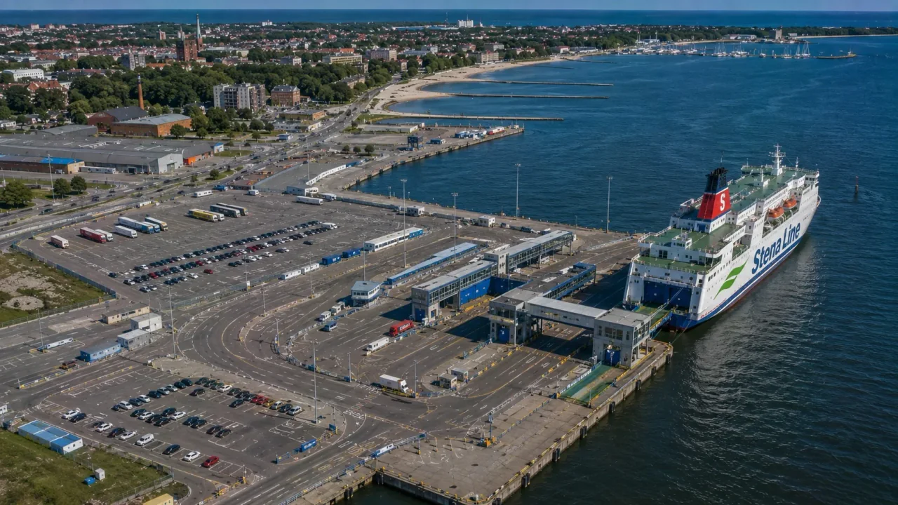 Stena Line passagiersveerbootterminal bij Liepaja, Letland