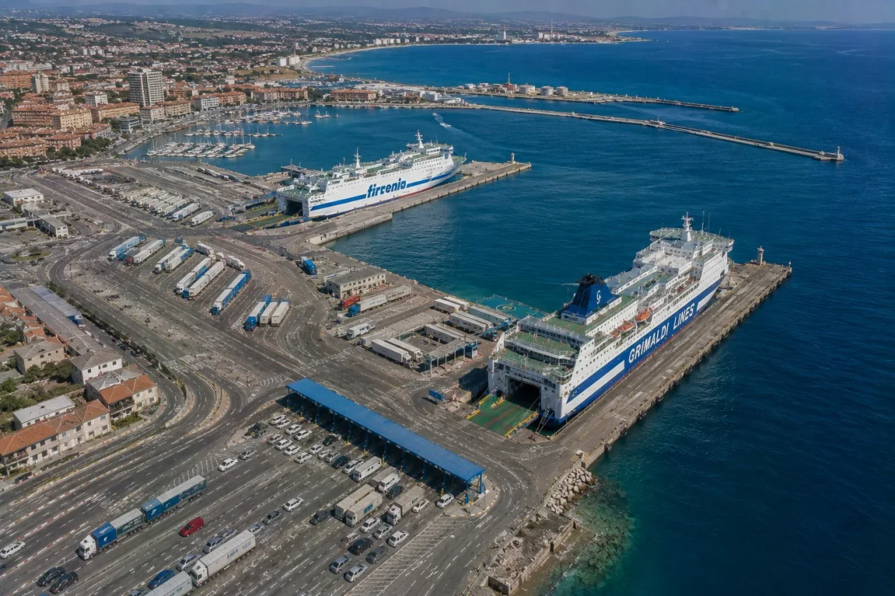 Porto Torres veerboothaven in Sardinië