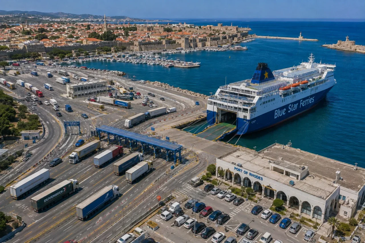 Kust en havenomgeving van Rhodos