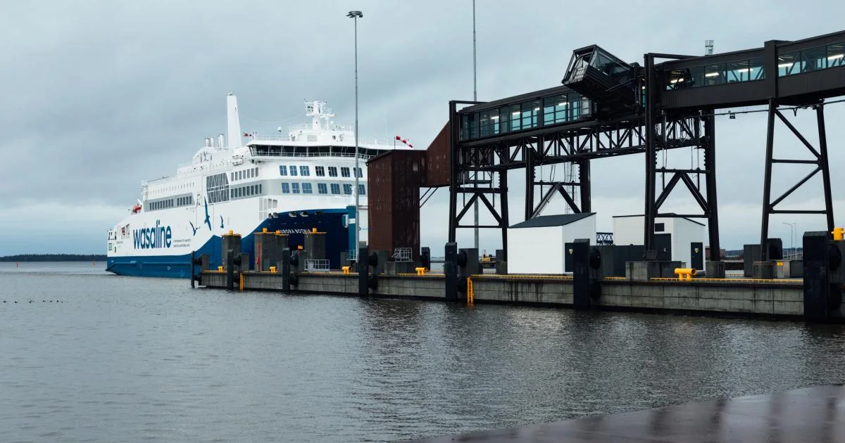 Vaasa veerboothaven in Finland