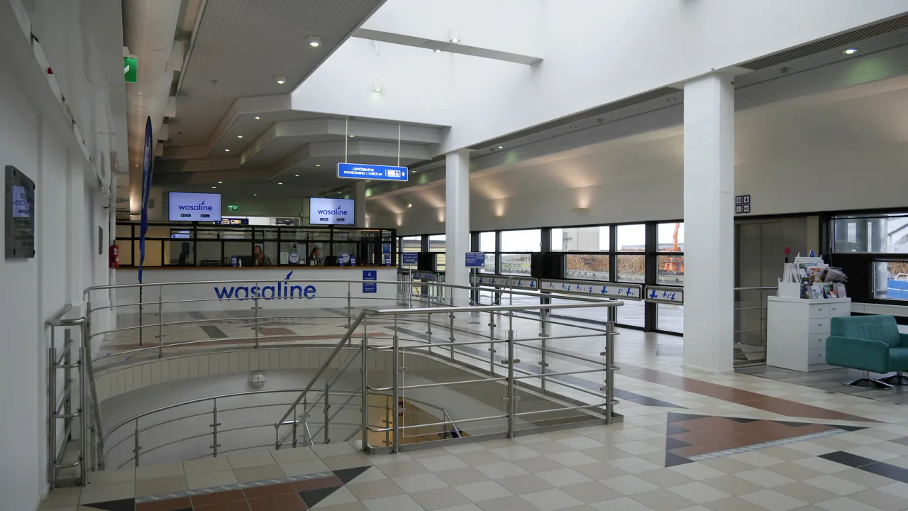 Wasaline terminal incheckzone in Vaasa