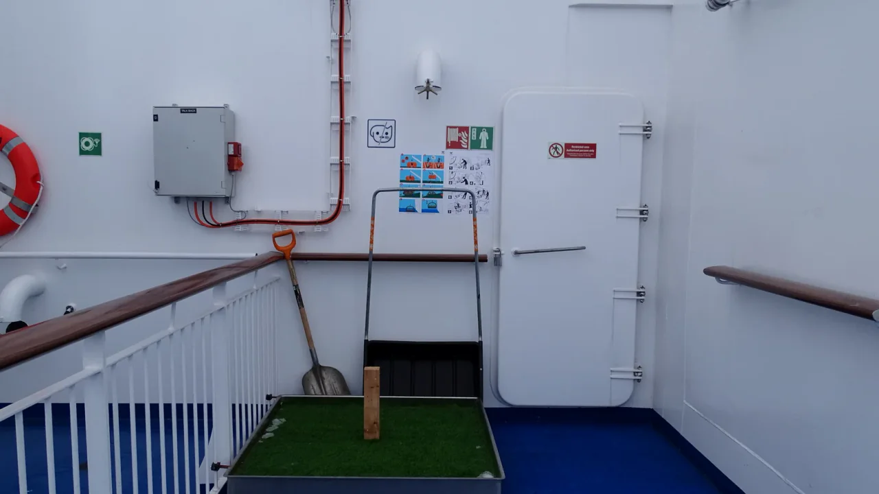 Speciale huisdierzone aan boord van Aurora Botnia