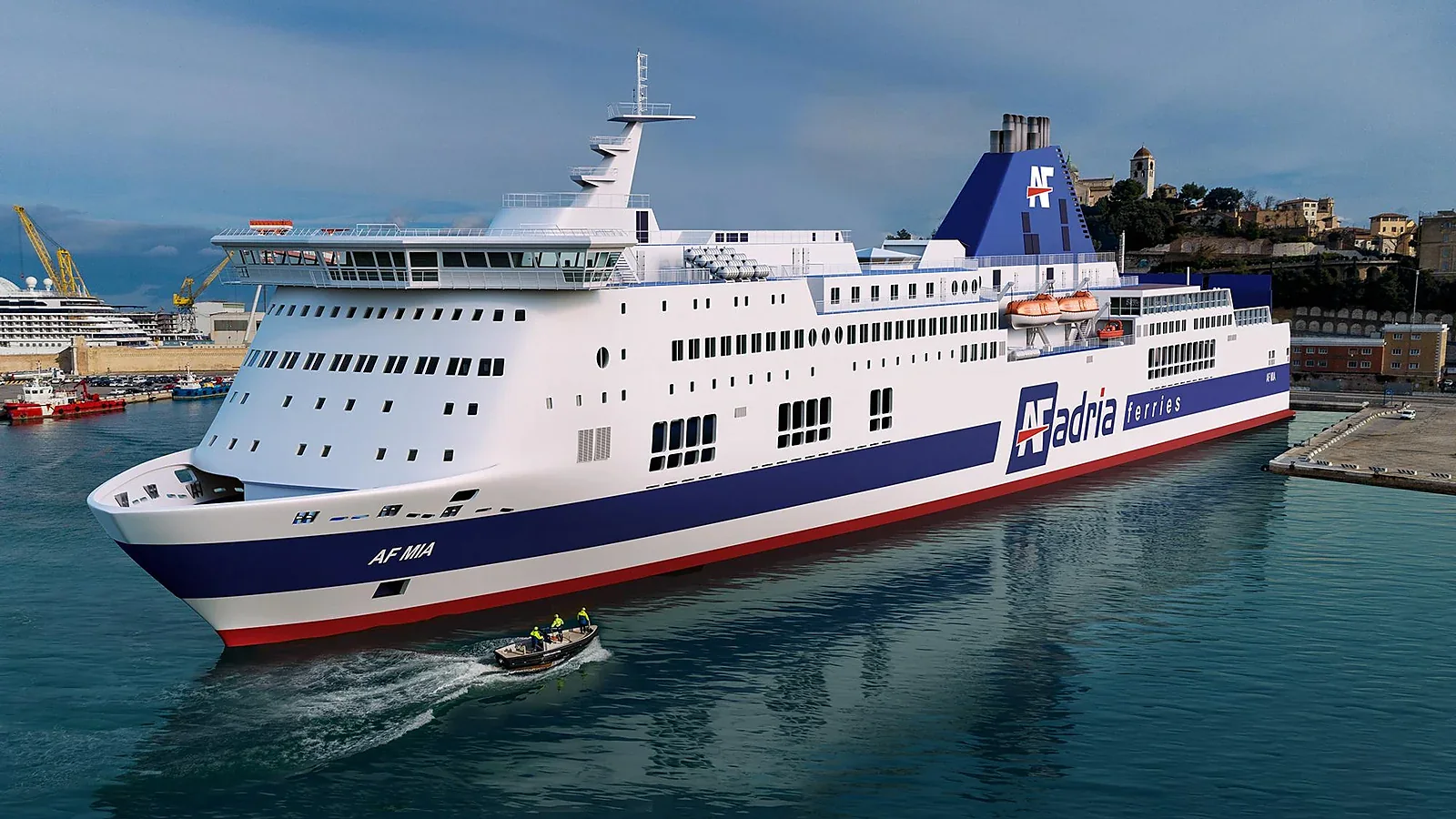 Adria Ferries schip AF Mia in haven